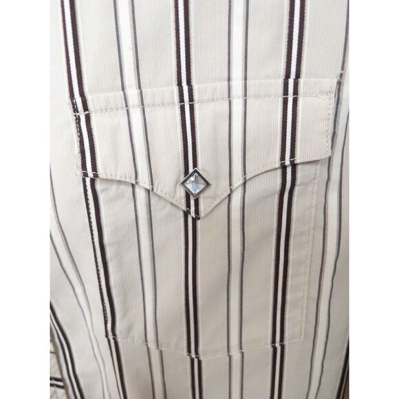 Vintage 1990’s Guess Diamond Pearl Snap Skully Style Shirt Mens XXL - Picture 6 of 14